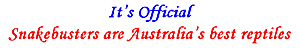 Snakebusters are independently rated Australias best reptiles