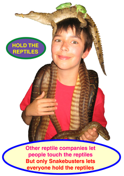 children's reptile birthday party booking Melbourne 