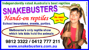 reptile party shows across Melbourne