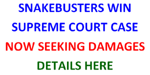 Snakebusters overturn unlawful closure